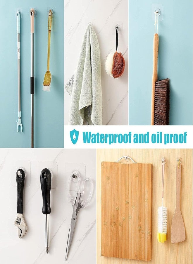 اكستور خطافات لاصقة جدارية من إكس ستور | خطافات لاصقة جاهزة للتعليق | خطافات لاصقة قوية للمفاتيح والمناشف والحقائب | لا حاجة للثقب | تصميم مربع أبيض - عبوة من قطعتين - Image 3